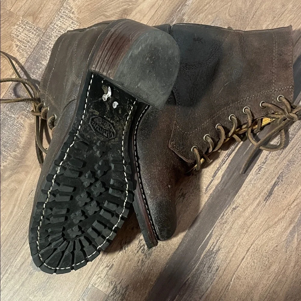 Brown Leather Women’s Frye Boots - Picture 5 of 6